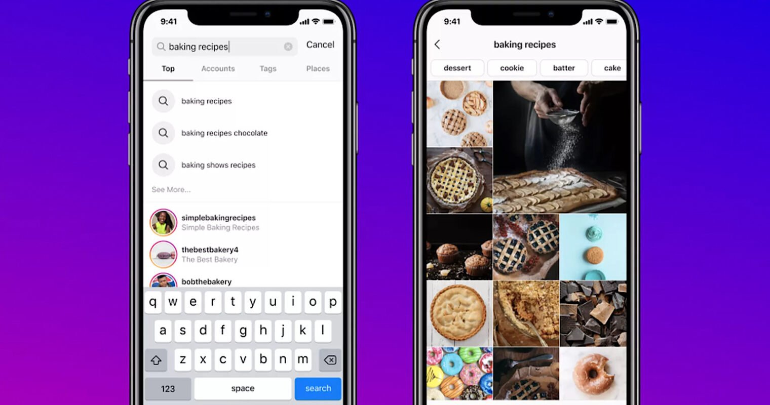 Instagram motore di ricerca