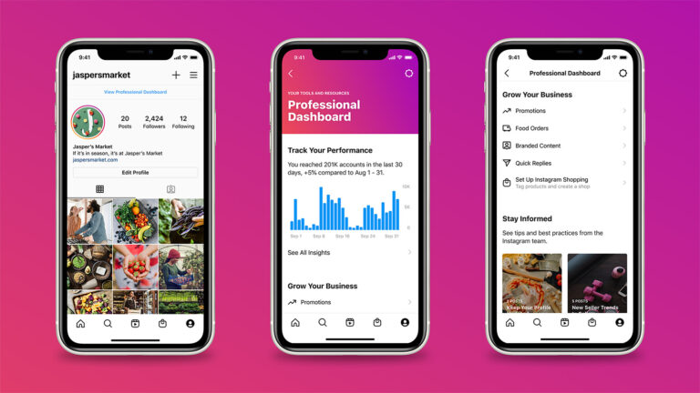 nuova dashboard Instagram