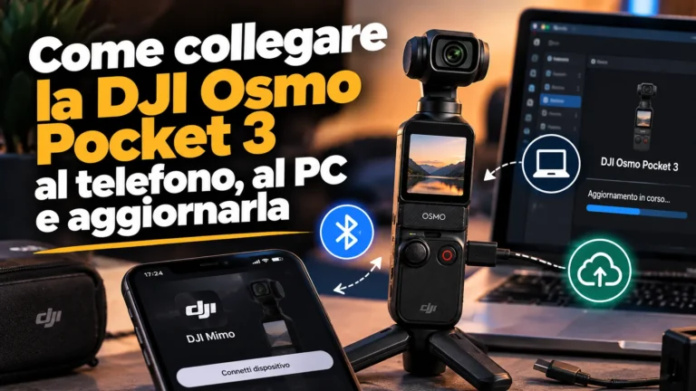 come collegare dji osmo pocket 3 al telefono