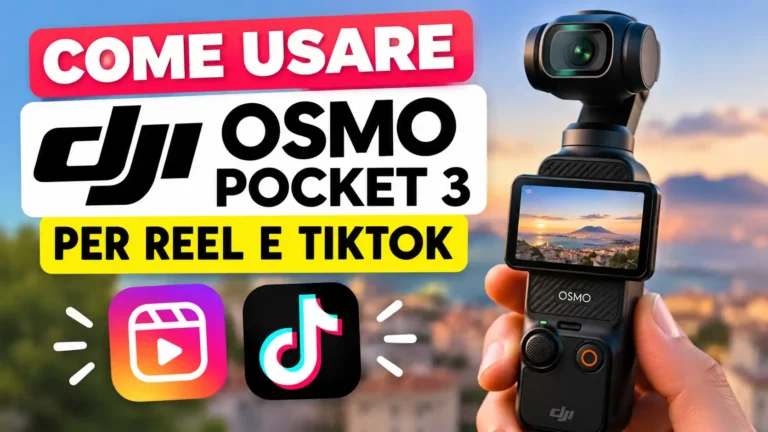 come usare dji osmo pocket 3 per reel e tiktok
